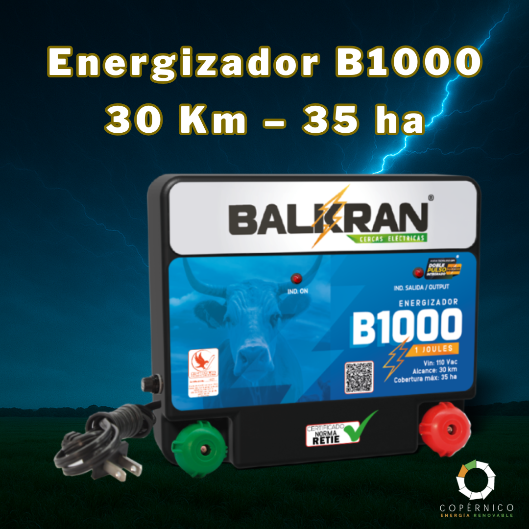 Energizador B1000 – 30 Km – 35 ha