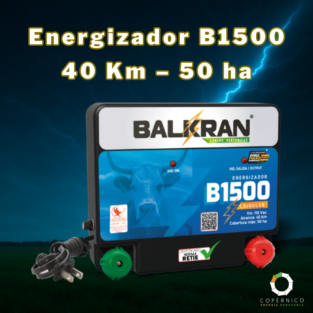 Energizador B1500 – 40 Km – 50 ha