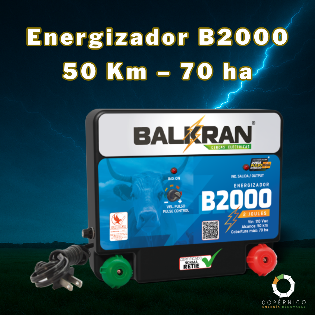 Energizador B2000 – 50 Km – 70 ha