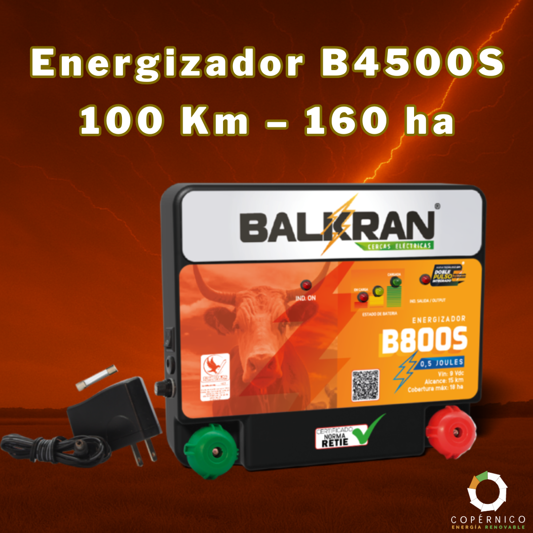 Energizador B4500S – 100 Km – 160 ha