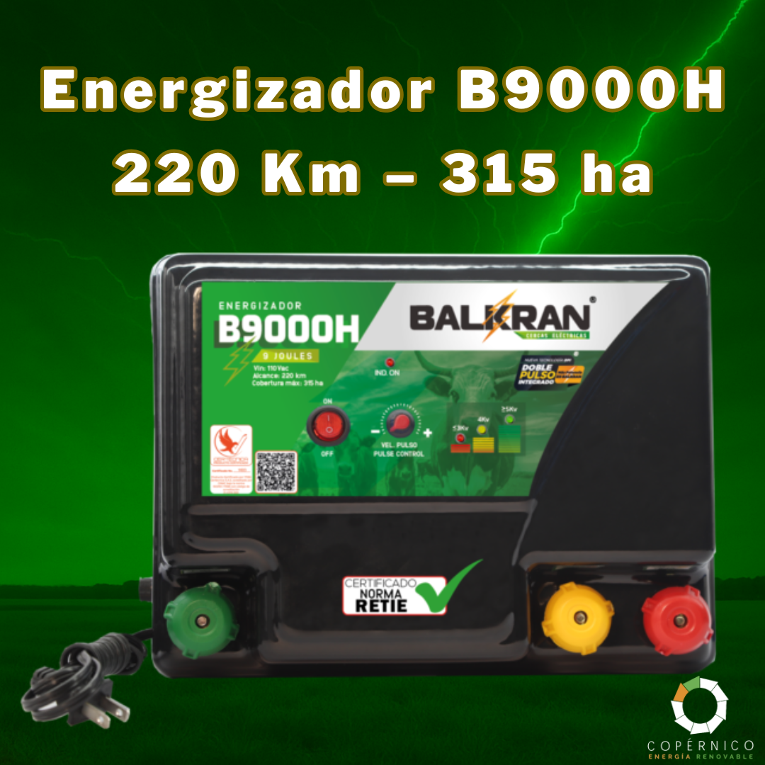 Energizador B9000H – 220 Km – 315 ha