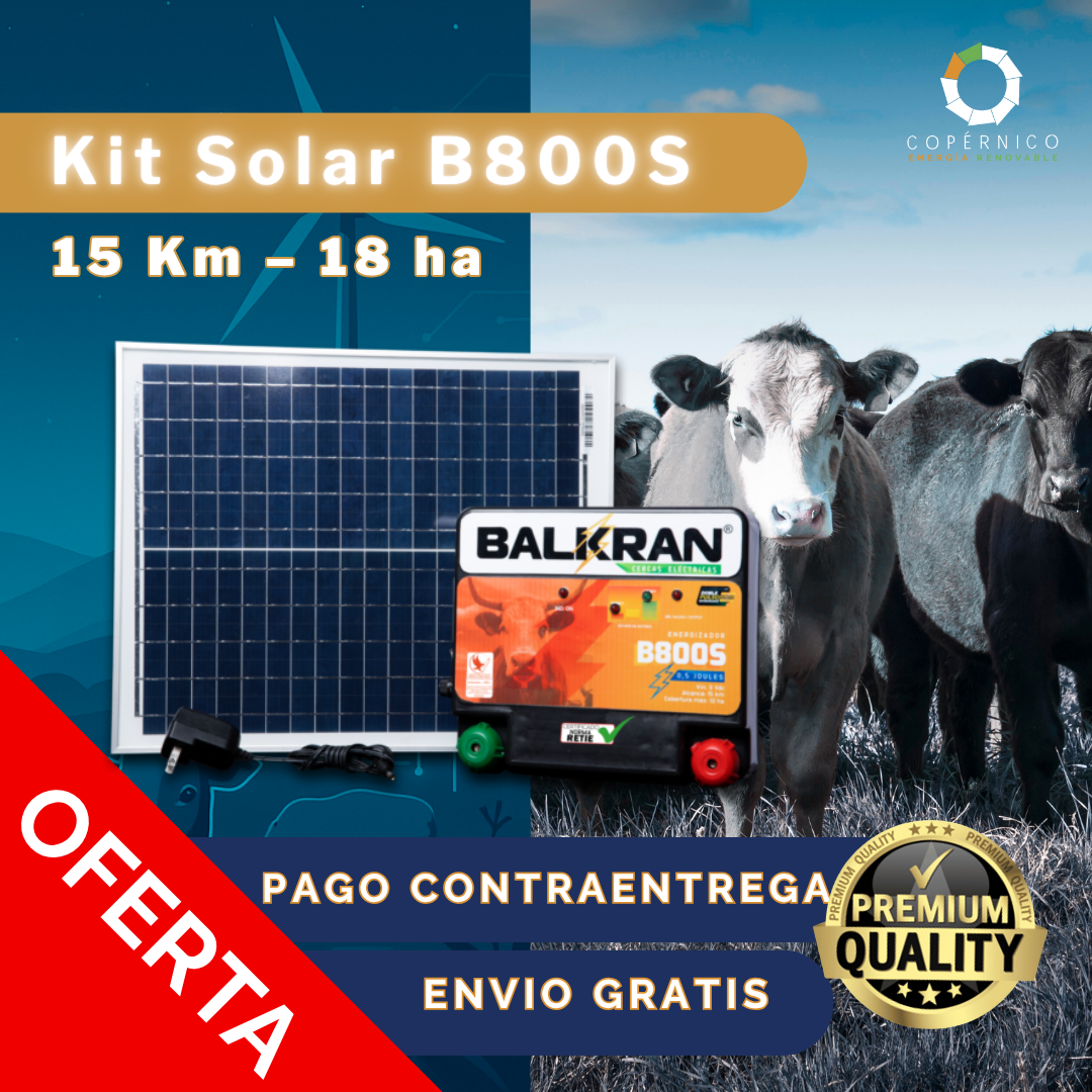 Kit Solar Todo en Uno B800S – 15 Km – 18 ha