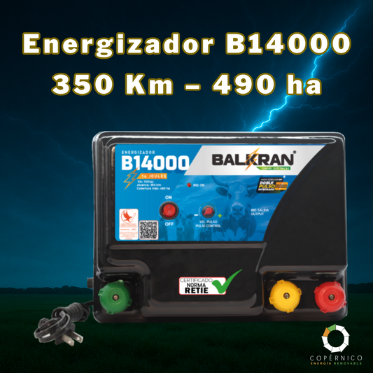 Energizador B14000 – 350 Km – 490 ha