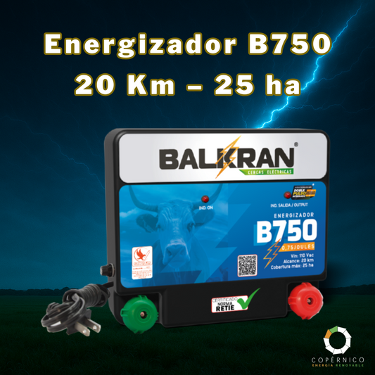 Energizador B750 – 20 Km – 25 ha