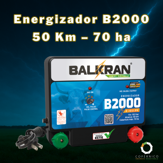 Energizador B2000 – 50 Km – 70 ha