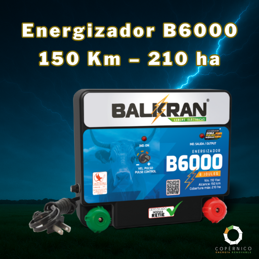 Energizador B6000 – 150 Km – 210 ha