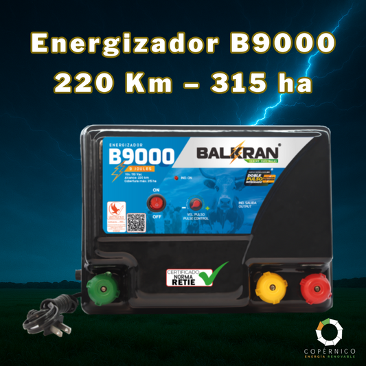 Energizador B9000 – 220 Km – 315 ha
