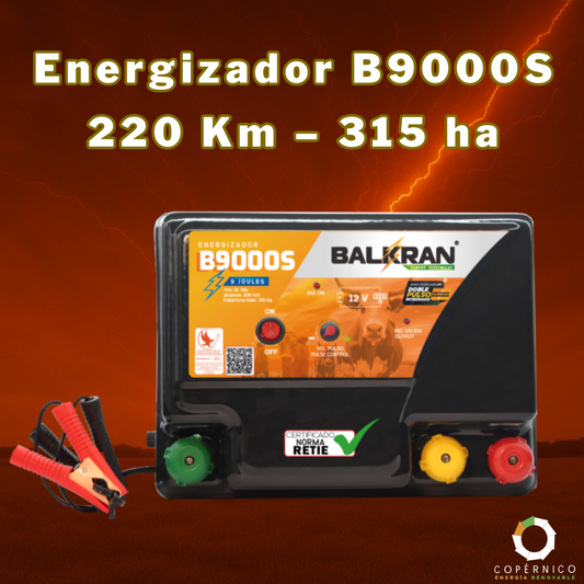 Energizador B9000S – 220 Km – 315 ha